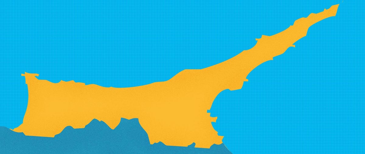 Mappa di Cipro nord località