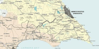 Mappa di ayia napa, Cipro
