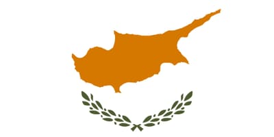 Mappa di Cipro bandiera