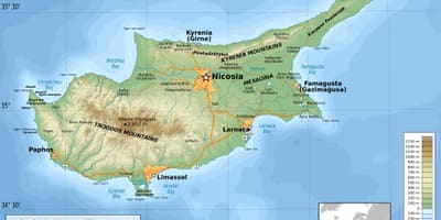 Cipro geografia mappa