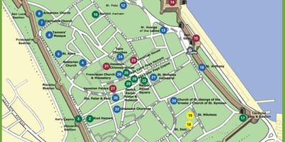 La mappa famagusta Cipro nord