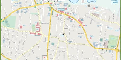 Mappa di Cipro nord kyrenia