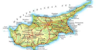 Mappa di lapta Cipro nord