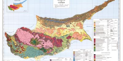 Cipro mappa geografica