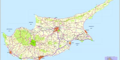 Mappa delle spiagge migliori a Cipro