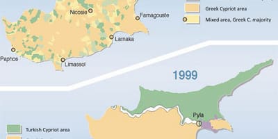 Mappa di turk Cipro
